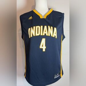 Adidas Indiana Pacers Oladipo #4 NBA Jersey Navy Yellow Size L